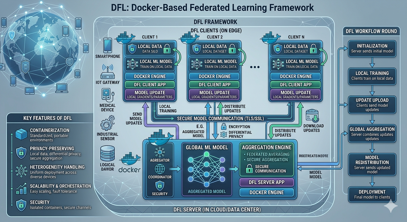 DFL - Docker-Based Federated Learning Framework
