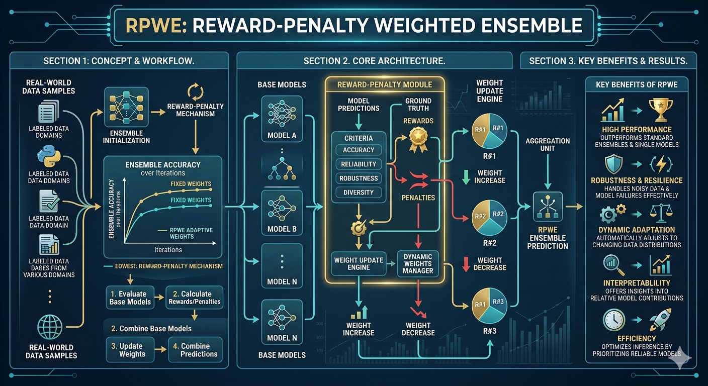 RPWE - Reward Penalty Weighted Ensemble for Multimodal Data Stream Classification